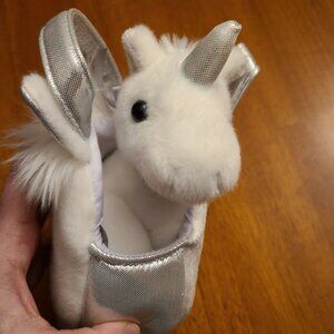 Fancy Pals by Aurora Pet Carrier 7" Orchid Unicorn white purse and plush